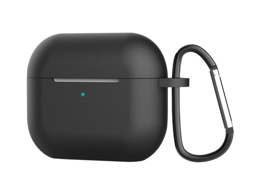 Capa protetora de silicone para auriculares Techancy, KC2114, compatível com AirPods 3.ª geração, Preto