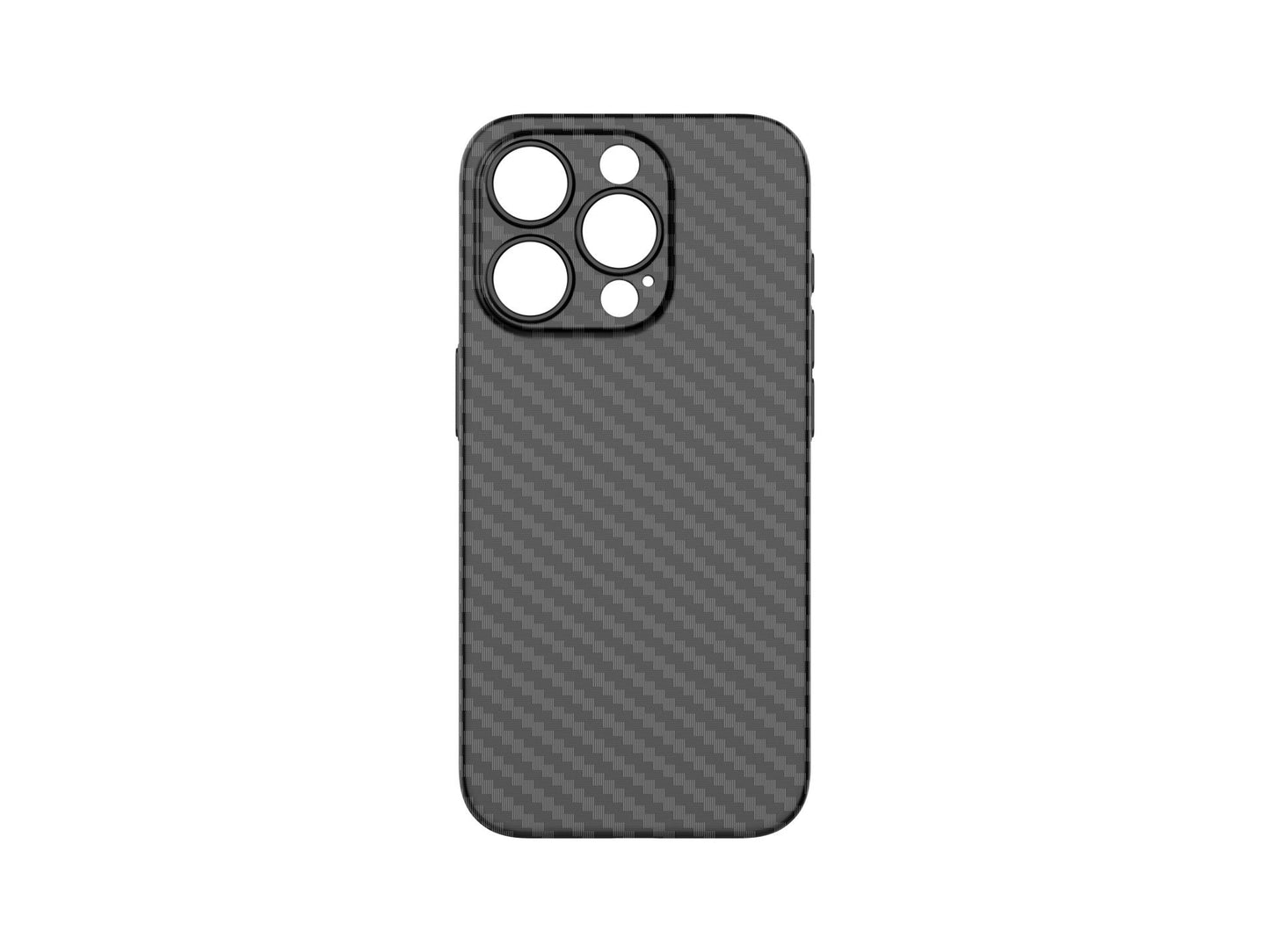 Techancy Capa Para Telemóvel Ultra Fina Em Fibra De Carbono KX5603, Compatível Com Iphone 15 Pro, Material Pp De 0,5 Mm.