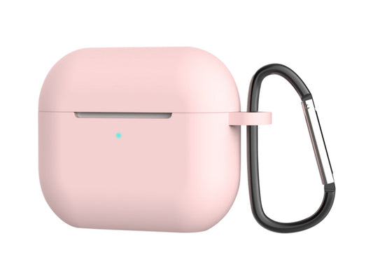 Capa protetora de silicone para auriculares Techancy, KC2114, compatível com AirPods de 3.ª geração, rosa